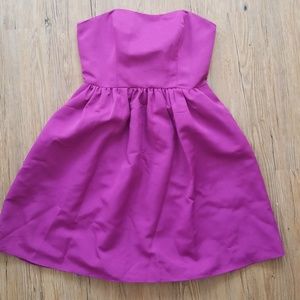 Fuschia Strapless Dress